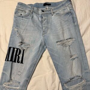 Mike AMIRI Embroidered Skinny jeans